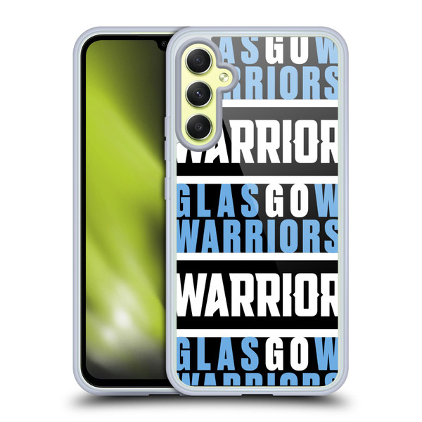 Glasgow Warriors Graphics Warrior Soft Gel Case for Samsung Galaxy A34 5G