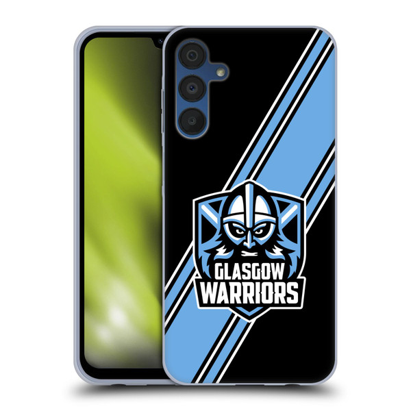 Glasgow Warriors Logo 2 Diagonal Stripes Soft Gel Case for Samsung Galaxy A15 & MagSafe