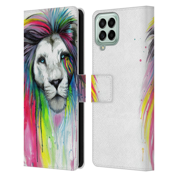 Pixie Cold Cats Rainbow Mane Leather Book Wallet Case Cover For Samsung Galaxy M53 (2022)