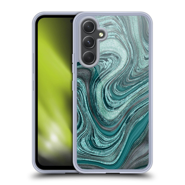 LebensArt Gemstone Marble Shiny River Soft Gel Case for Samsung Galaxy A54 5G