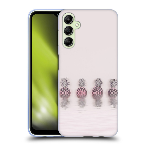 LebensArt Pastels Pineapples Soft Gel Case for Samsung Galaxy A14 5G