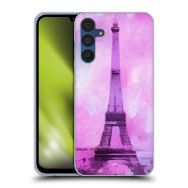 LebensArt Pastels Abstract Soft Gel Case for Samsung Galaxy A15 & MagSafe