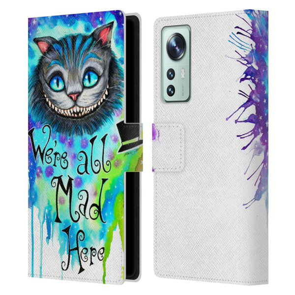 Pixie Cold Cats We Are All Mad Here Leather Book Wallet Case Cover For Xiaomi 12