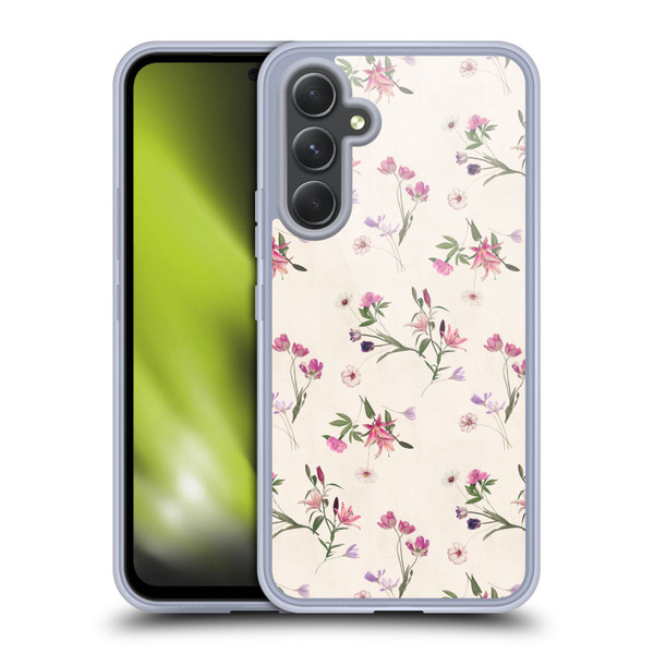 Micklyn Le Feuvre Florals Scattered Soft Gel Case for Samsung Galaxy A54 5G