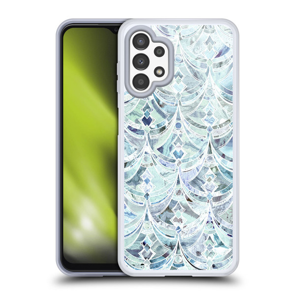 Micklyn Le Feuvre Marble Patterns Ice And Diamonds Art Deco Pattern Soft Gel Case for Samsung Galaxy A13 (2022)