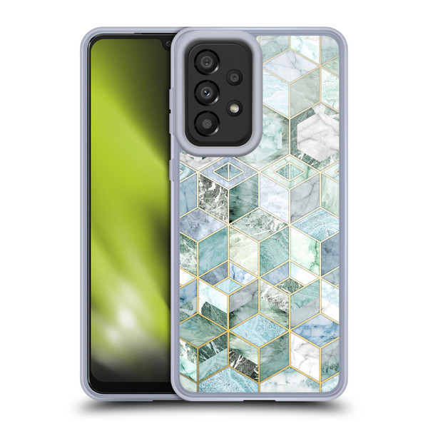 Micklyn Le Feuvre Marble Patterns Jade Honeycomb Soft Gel Case for Samsung Galaxy A33 5G (2022)