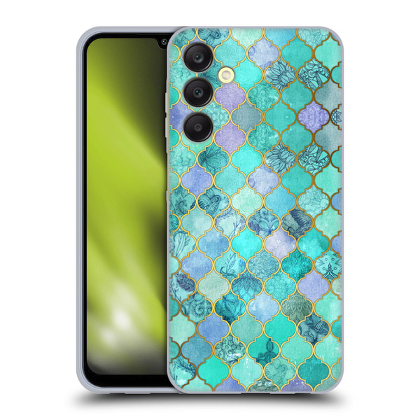 Micklyn Le Feuvre Moroccan Mint Green Soft Gel Case for Samsung Galaxy A25 5G