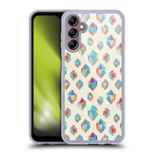 Micklyn Le Feuvre Patterns Floating Gems Soft Gel Case for Samsung Galaxy A14 5G