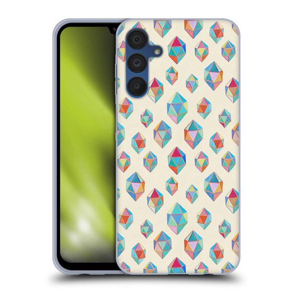 Micklyn Le Feuvre Patterns Floating Gems Soft Gel Case for Samsung Galaxy A15 & MagSafe