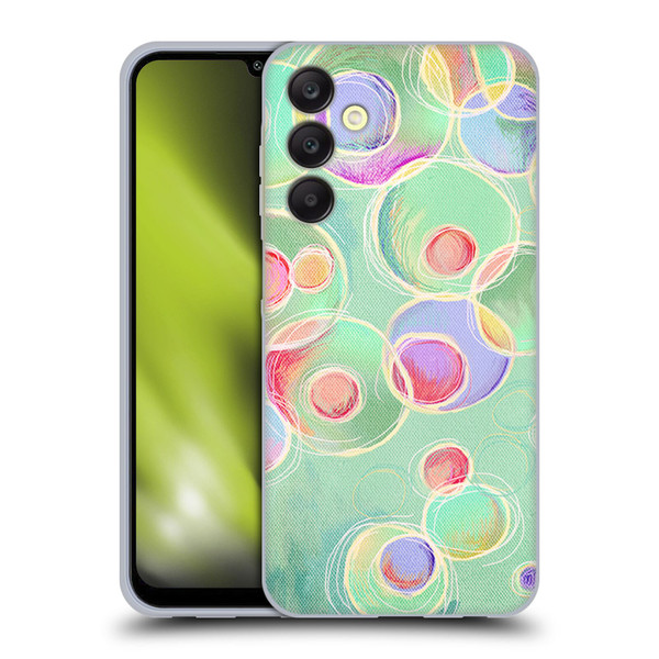 Micklyn Le Feuvre Patterns Iridescent Bubbles Soft Gel Case for Samsung Galaxy A25 5G