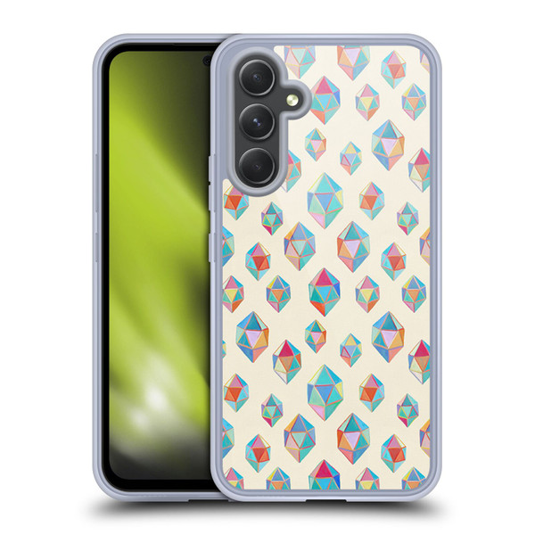 Micklyn Le Feuvre Patterns Floating Gems Soft Gel Case for Samsung Galaxy A54 5G