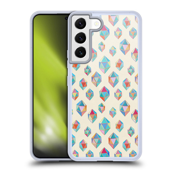 Micklyn Le Feuvre Patterns Floating Gems Soft Gel Case for Samsung Galaxy S22 5G & MagSafe