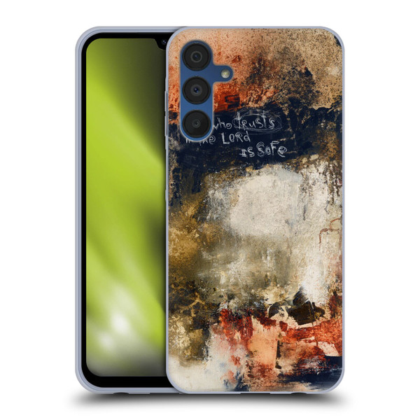 Michel Keck Religious Abstract Proverbs Soft Gel Case for Samsung Galaxy A15 & MagSafe