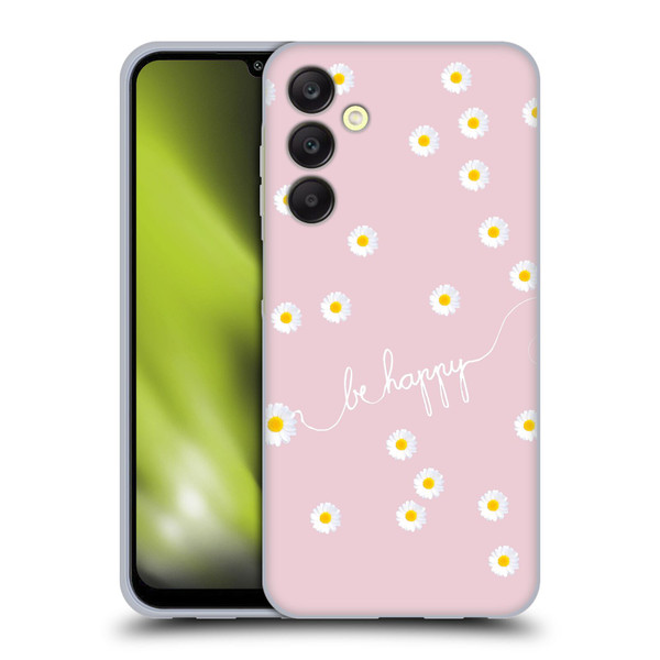 Monika Strigel Happy Daisy Blush Soft Gel Case for Samsung Galaxy A25 5G