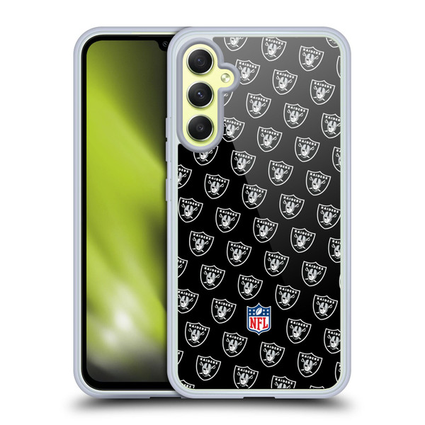 NFL Las Vegas Raiders Artwork Patterns Soft Gel Case for Samsung Galaxy A34 5G