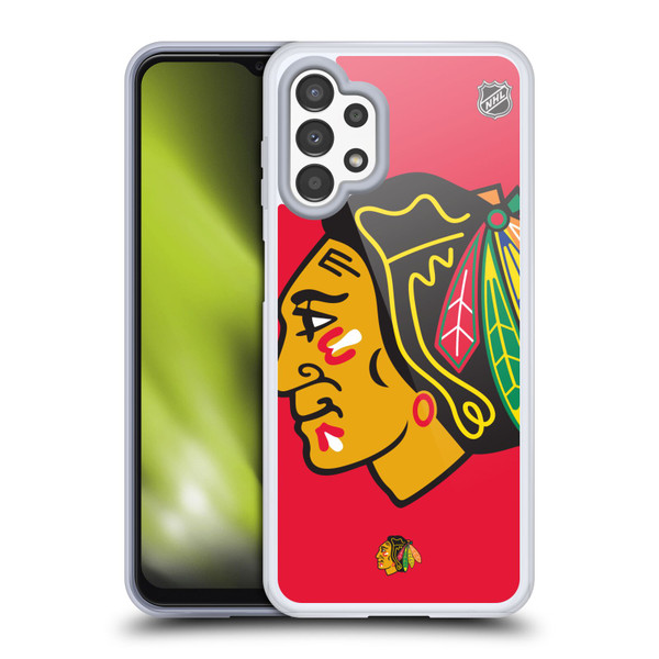 NHL Chicago Blackhawks Oversized Soft Gel Case for Samsung Galaxy A13 (2022)