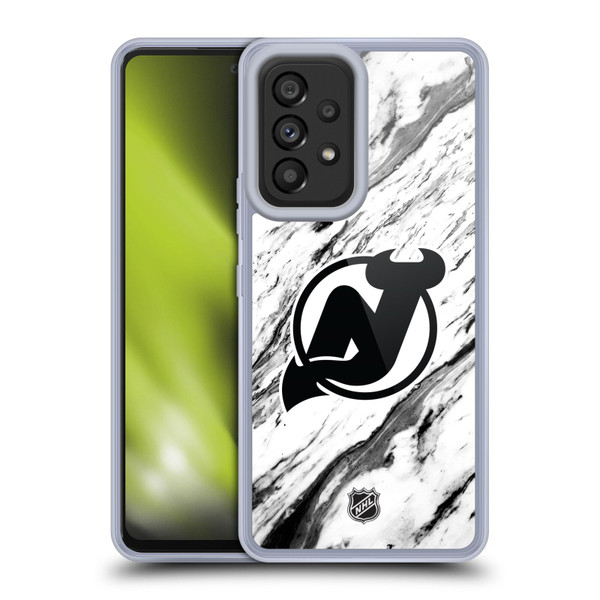 NHL New Jersey Devils Marble Soft Gel Case for Samsung Galaxy A53 5G (2022)
