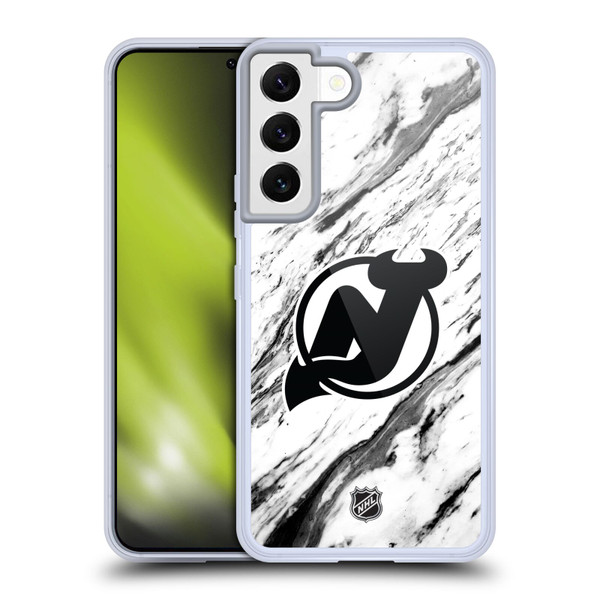 NHL New Jersey Devils Marble Soft Gel Case for Samsung Galaxy S22 5G & MagSafe