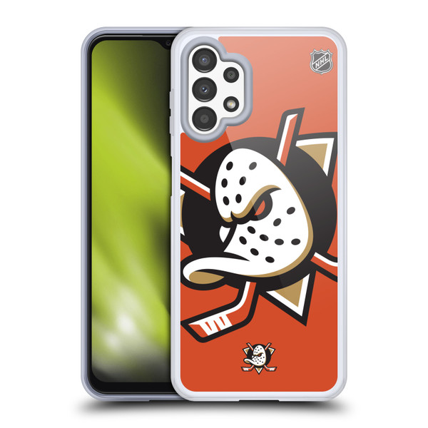 NHL Anaheim Ducks Oversized Soft Gel Case for Samsung Galaxy A13 (2022)