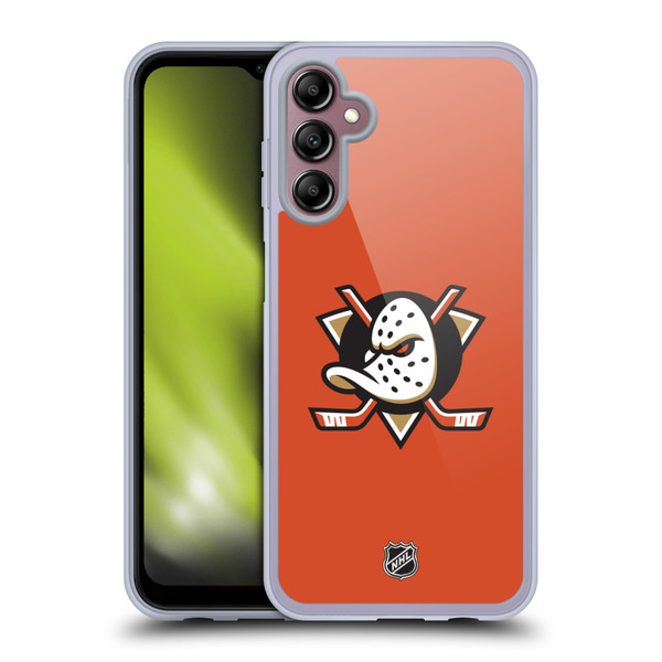 NHL Anaheim Ducks Plain Soft Gel Case for Samsung Galaxy A14 5G