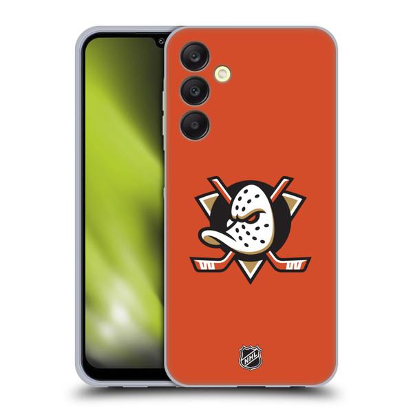 NHL Anaheim Ducks Plain Soft Gel Case for Samsung Galaxy A25 5G