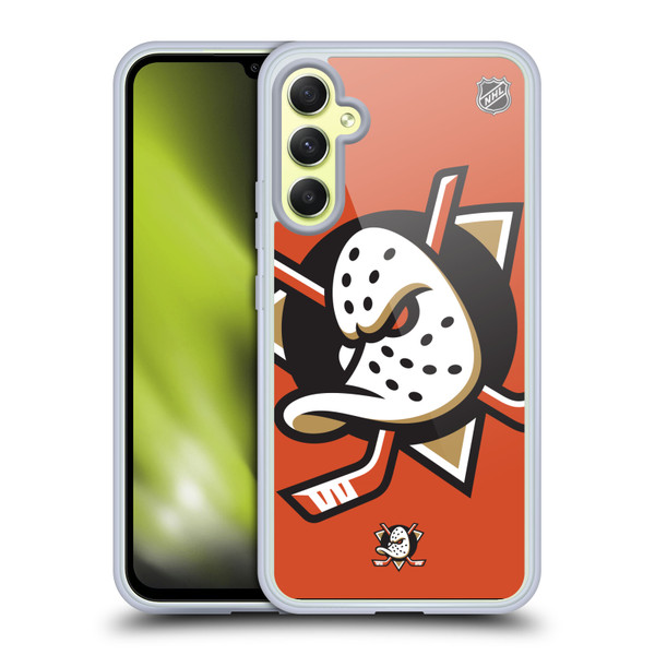 NHL Anaheim Ducks Oversized Soft Gel Case for Samsung Galaxy A34 5G