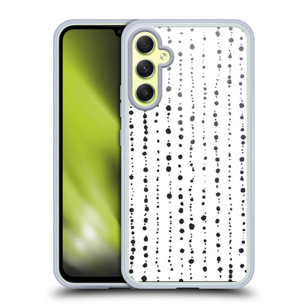 Ninola Freeform Patterns Boho Dots Stripes Soft Gel Case for Samsung Galaxy A34 5G