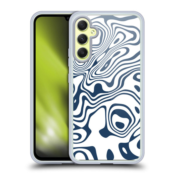 Ninola Freeform Patterns Trippy Circular Shapes Soft Gel Case for Samsung Galaxy A34 5G