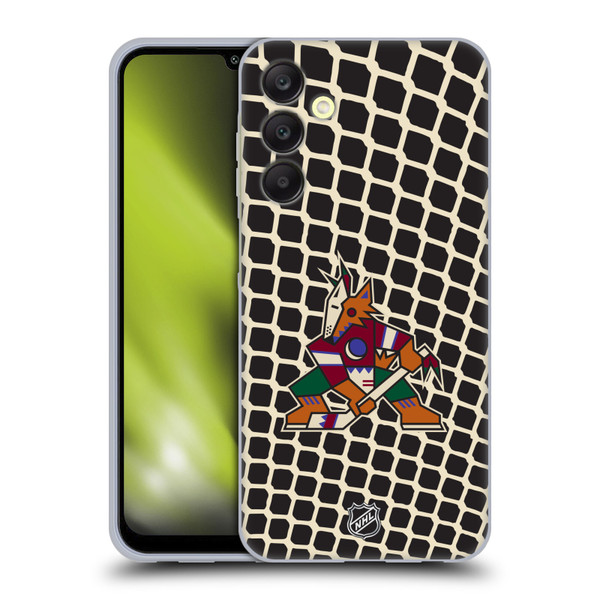NHL Arizona Coyotes Net Pattern Soft Gel Case for Samsung Galaxy A25 5G