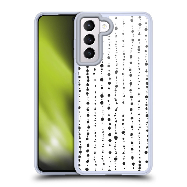 Ninola Freeform Patterns Boho Dots Stripes Soft Gel Case for Samsung Galaxy S21 5G & MagSafe