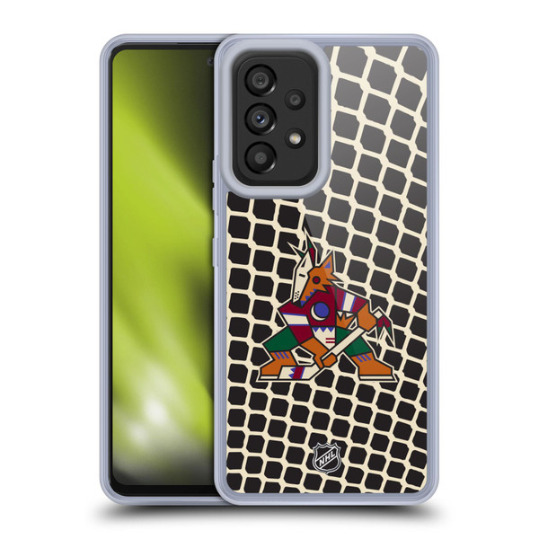 NHL Arizona Coyotes Net Pattern Soft Gel Case for Samsung Galaxy A53 5G (2022)