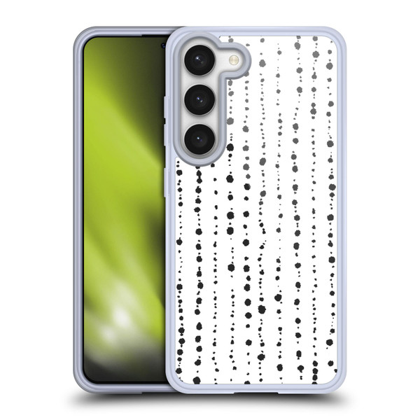Ninola Freeform Patterns Boho Dots Stripes Soft Gel Case for Samsung Galaxy S23 5G & MagSafe