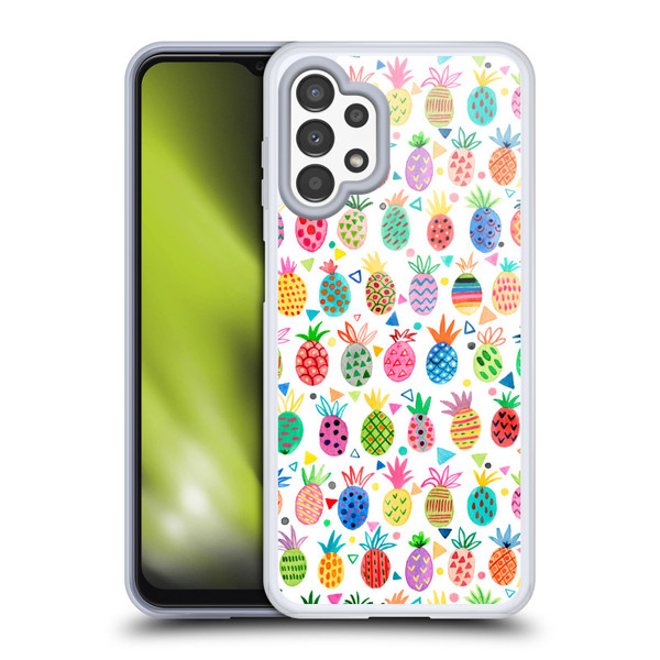 Ninola Mix Patterns Geometric Pineapples Soft Gel Case for Samsung Galaxy A13 (2022)