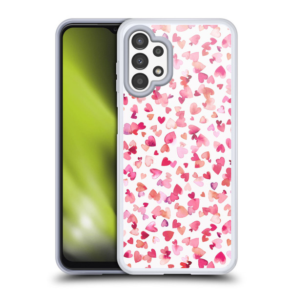 Ninola Mix Patterns Red Hearts Soft Gel Case for Samsung Galaxy A13 (2022)
