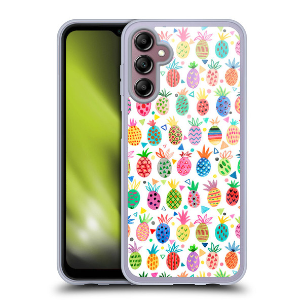Ninola Mix Patterns Geometric Pineapples Soft Gel Case for Samsung Galaxy A14 5G