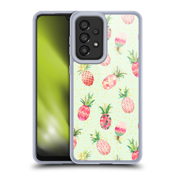Ninola Mix Patterns Pineapple Lime Soft Gel Case for Samsung Galaxy A33 5G (2022)