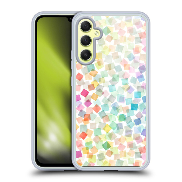 Ninola Mix Patterns Confetti Plaids Soft Gel Case for Samsung Galaxy A34 5G