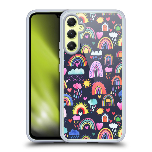 Ninola Mix Patterns Lovely Rainbows Soft Gel Case for Samsung Galaxy A34 5G