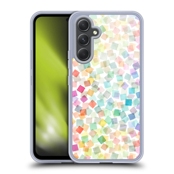 Ninola Mix Patterns Confetti Plaids Soft Gel Case for Samsung Galaxy A54 5G
