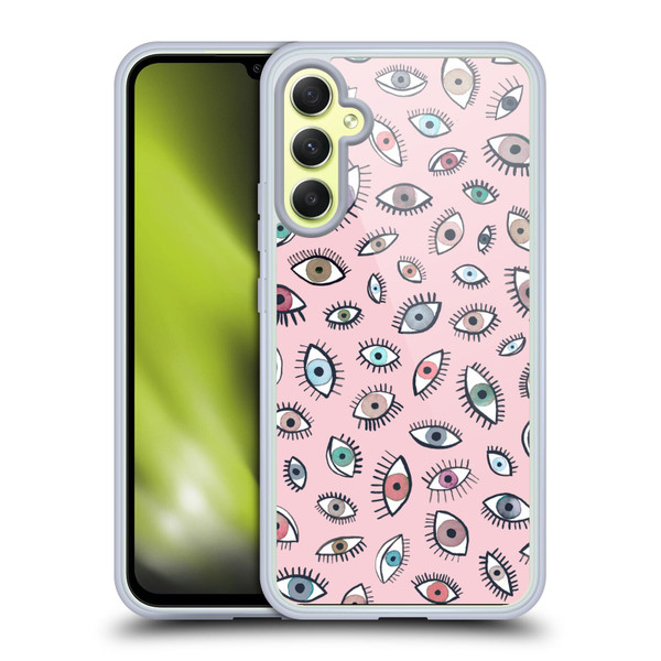 Ninola Patterns 4 Eyes Pink Soft Gel Case for Samsung Galaxy A34 5G