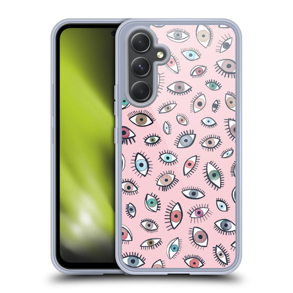 Ninola Patterns 4 Eyes Pink Soft Gel Case for Samsung Galaxy A54 5G