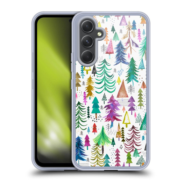 Ninola Patterns 4 Colourful Pines Soft Gel Case for Samsung Galaxy A54 5G