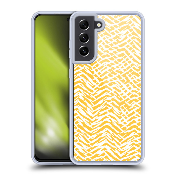 Ninola Patterns 4 Leopard Marks Mustard Soft Gel Case for Samsung Galaxy S21 FE 5G & MagSafe