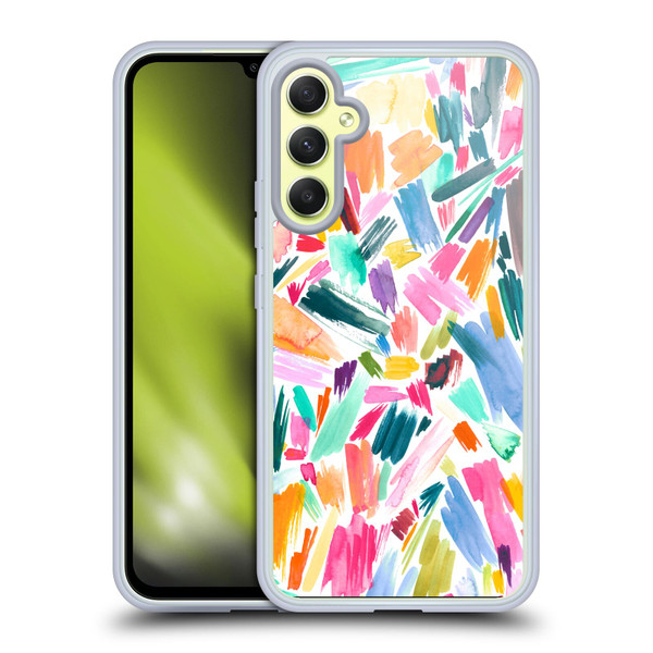 Ninola Watercolor Prints Scribble Soft Gel Case for Samsung Galaxy A34 5G
