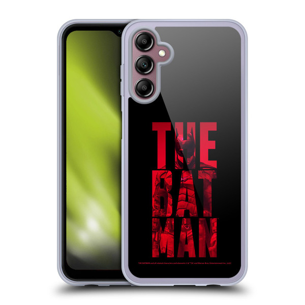 The Batman Neo-Noir Graphics Typography Soft Gel Case for Samsung Galaxy A14 5G