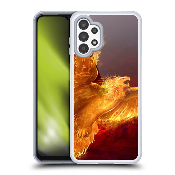 Tom Wood Fire Creatures Phoenix Soft Gel Case for Samsung Galaxy A13 (2022)
