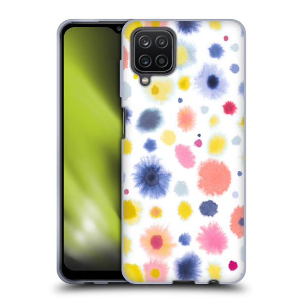 Ninola Pattern Abstract Watercolor Dots Soft Gel Case for Samsung Galaxy A12 (2020)