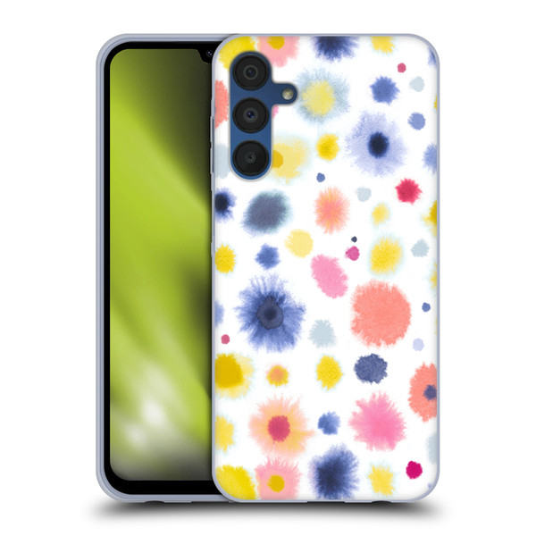 Ninola Pattern Abstract Watercolor Dots Soft Gel Case for Samsung Galaxy A15 & MagSafe