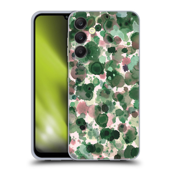 Ninola Pattern Abstract Green Moss Soft Gel Case for Samsung Galaxy A25 5G