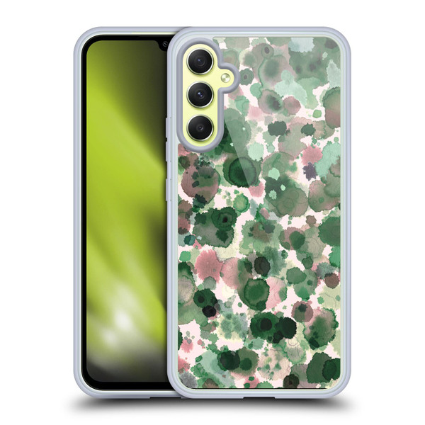 Ninola Pattern Abstract Green Moss Soft Gel Case for Samsung Galaxy A34 5G